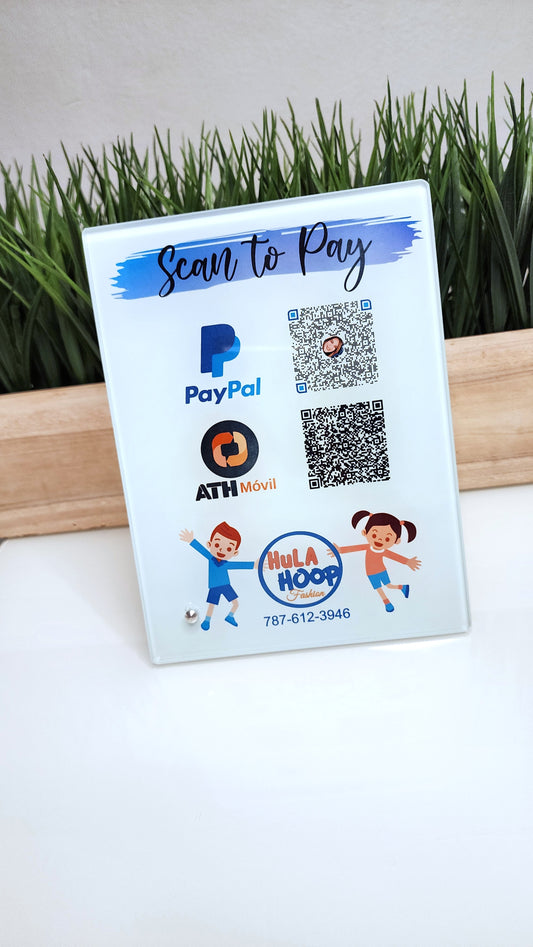 Glass Social Media Display Personalizado