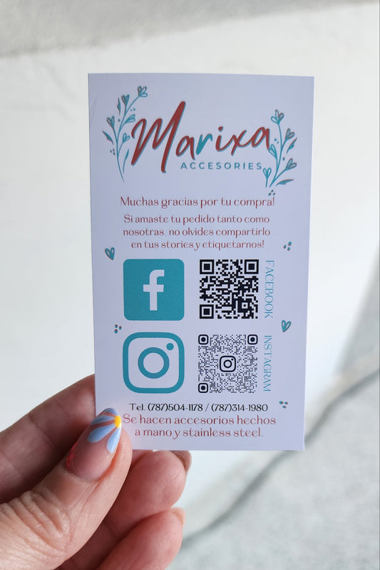 Tarjetas de Agradecimiento QR CODE