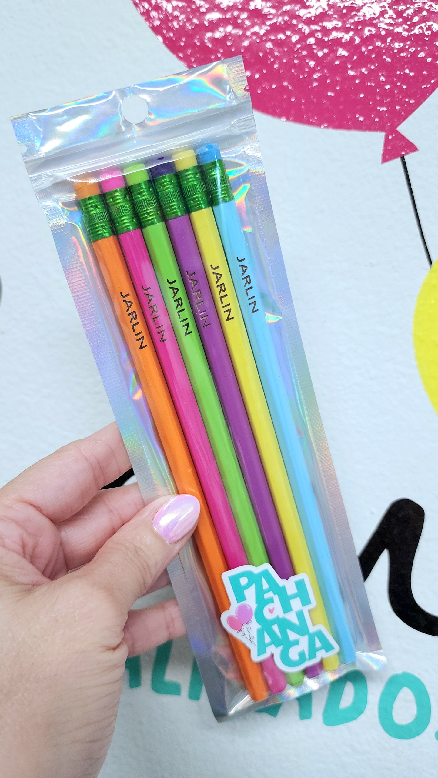 Lapices personalizado con el nombre grabado