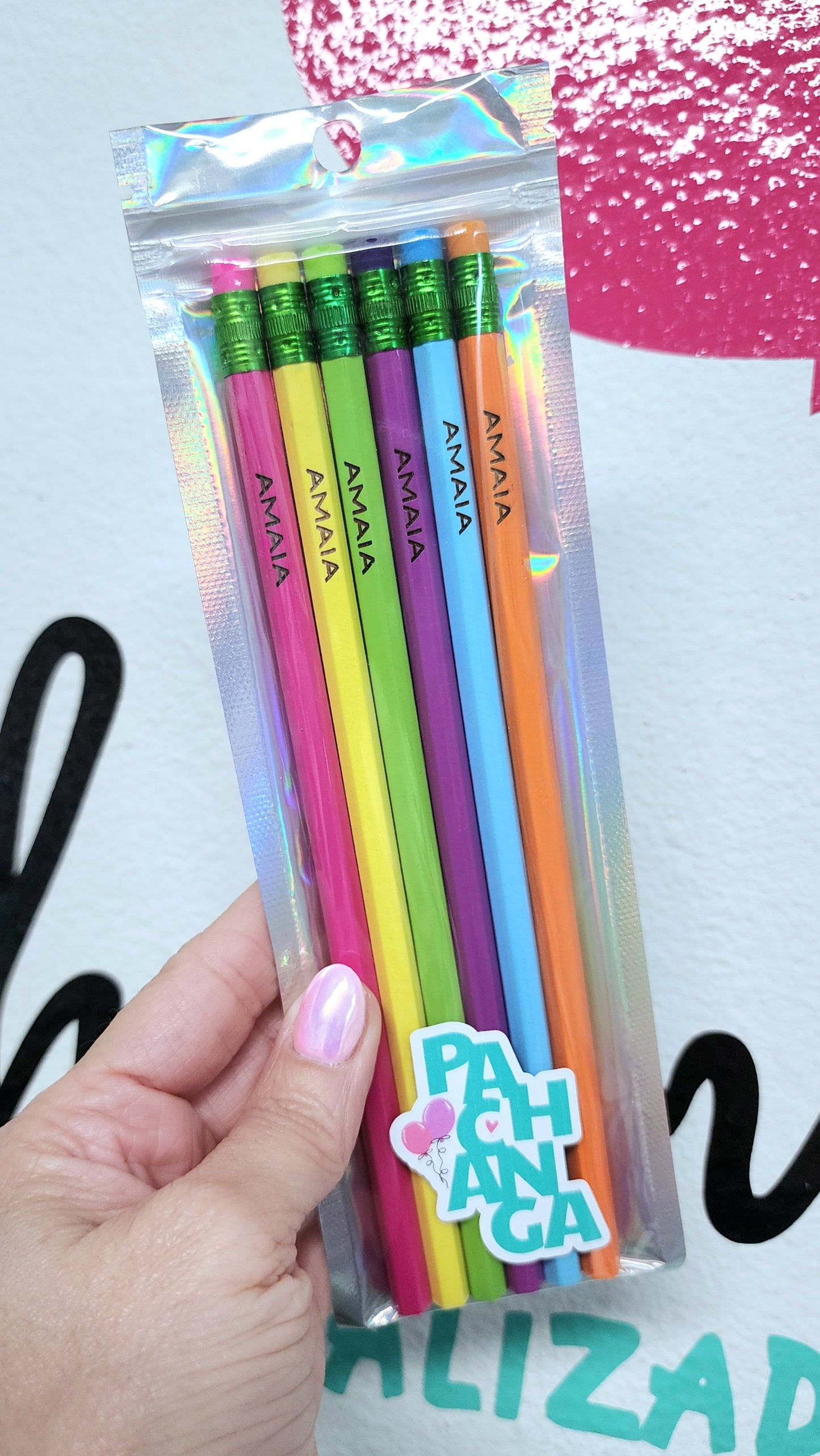 Lapices personalizado con el nombre grabado