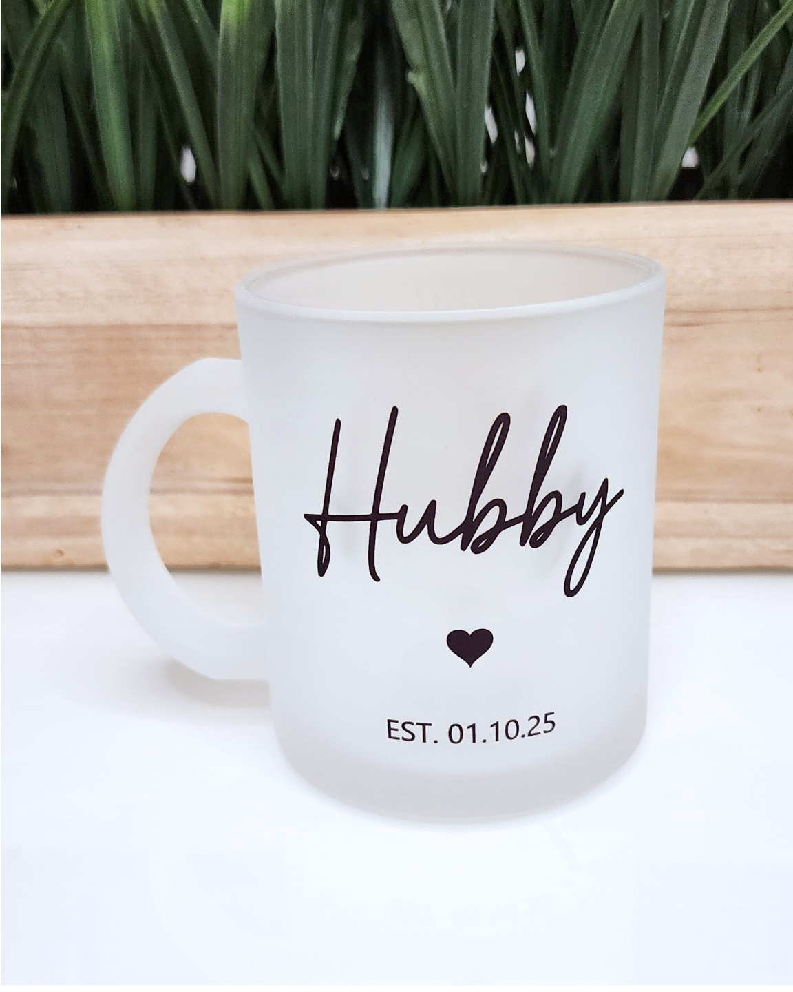 Taza Frosted Wifey and Hubby