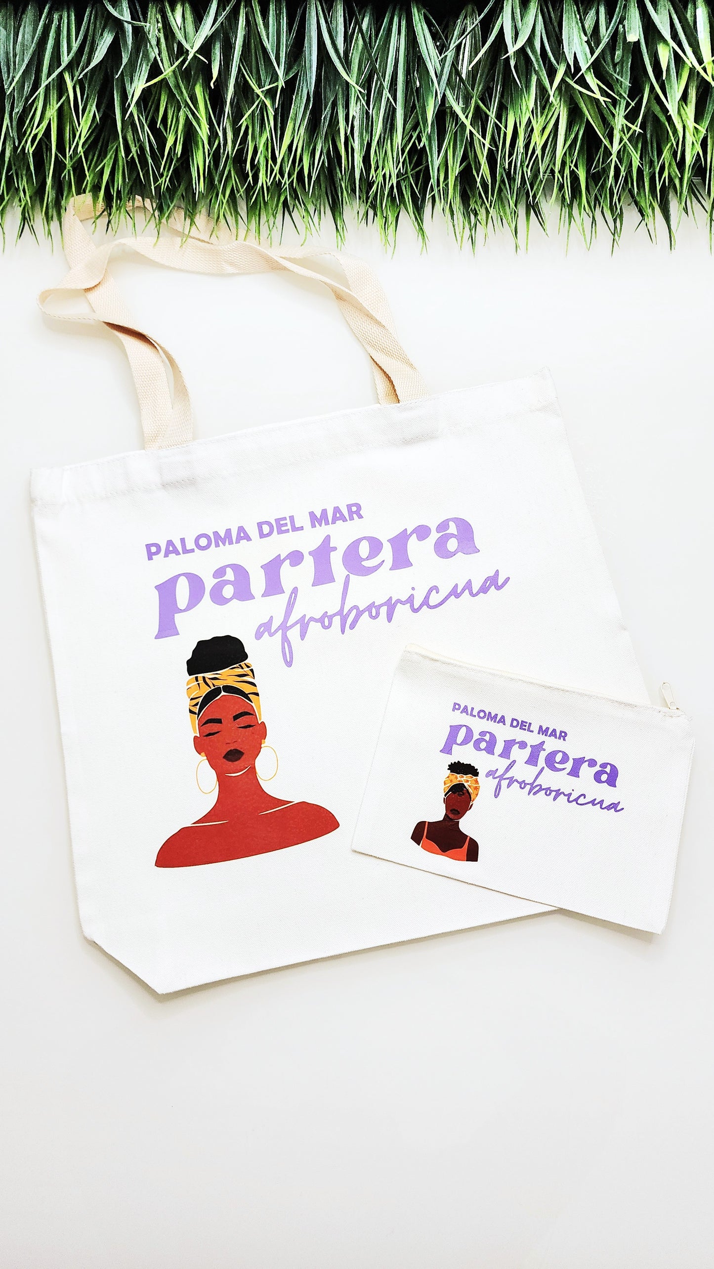 Set Tote and Makeup Bag Personalizado con Logo