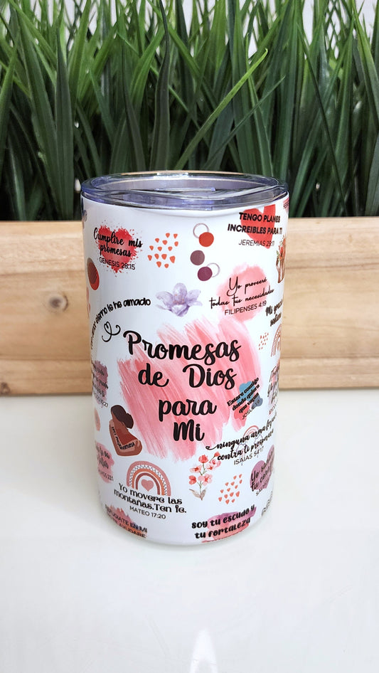 Vaso Promesas de Dios Stainles Steel 12oz