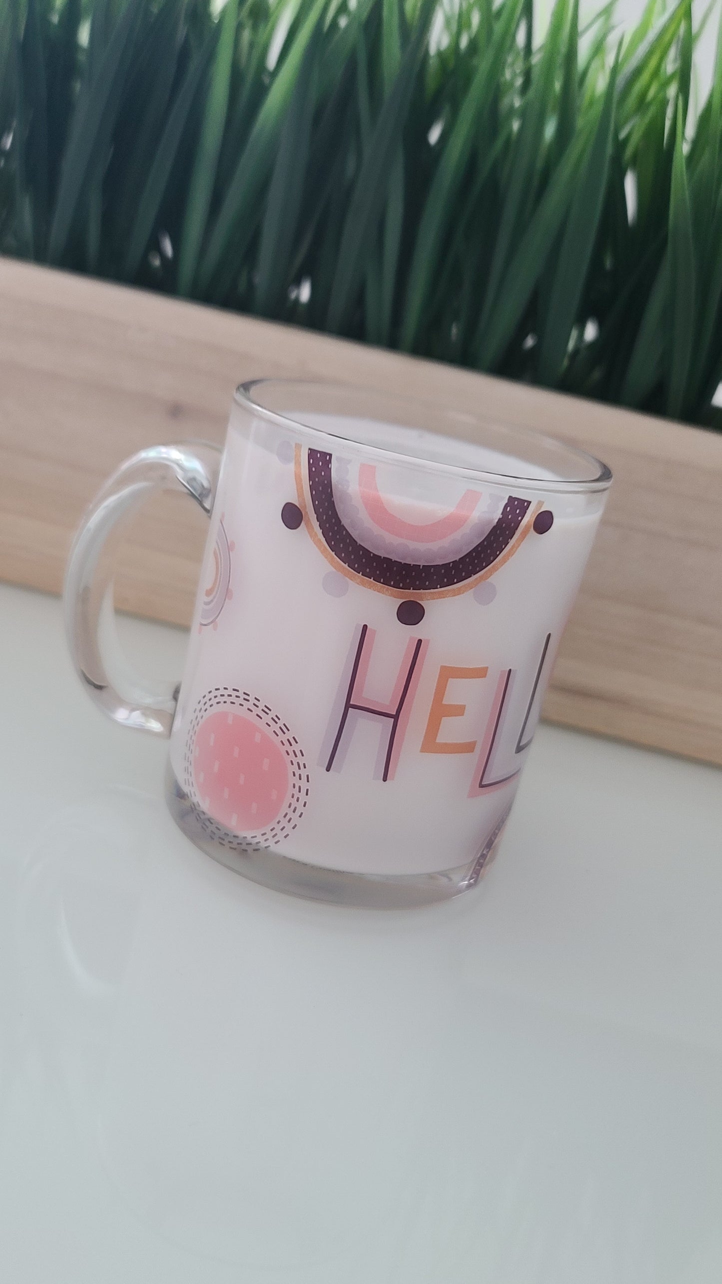 Taza Clear HELLO