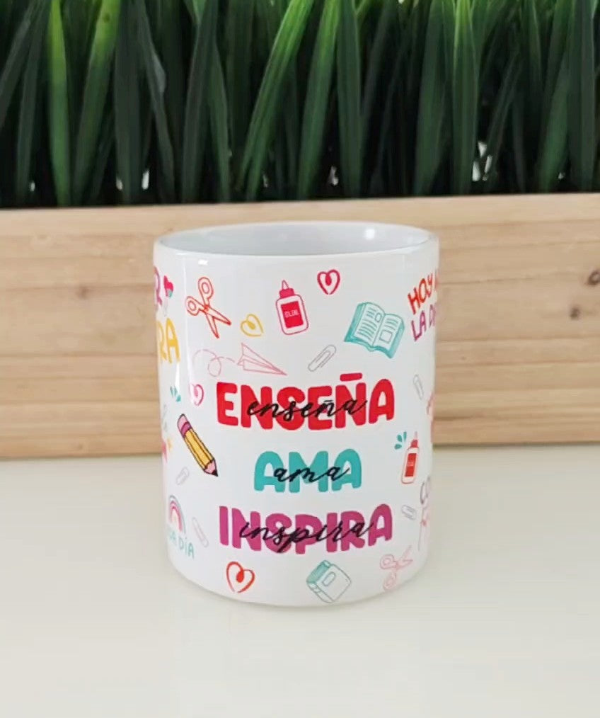 Taza Enseña, Ama, Inspira