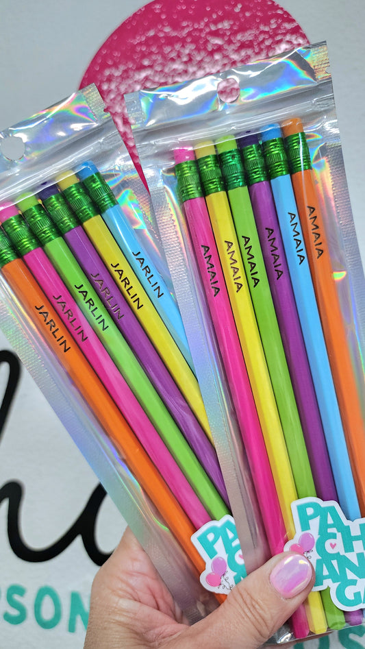 Lapices personalizado con el nombre grabado
